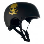 Kiiver NKX Brain Saver Black/Gold Skull - Suurus:M (54-57cm)