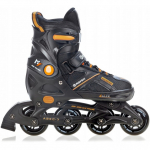 Rulluisud 2-in-1 Raven Pulse Black/Orange reguleeritava suurusega - Suurus:40-43 (L)