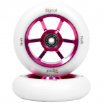 North Scooters Signal Pro Scooter Wheels 2-Pack (115mm|Magenta / White)