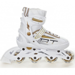 3-in-1 Rulluisud Raven Profession White/Gold reguleeritava suurusega - Suurus:31-35 (S)