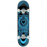 Blueprint Home Heart Complete Skateboard (7.75"|Black/Blue)