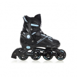 Rulluisud 2-in-1 Raven Pulse Black/Cyan reguleeritava suurusega - Suurus:37-40 (M)