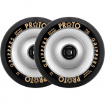 Proto Full Core Grippers Pro Scooter Wheel 2-Pack (110mm|Silver)
