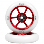 North Scooters Signal Pro Scooter Wheels 2-Pack (110mm|Red / White)