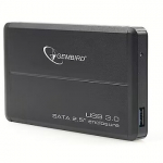 Gembird EE2-U3S-2 External 2.5" enclosure, USB3.0, Black EE2-U3S-2