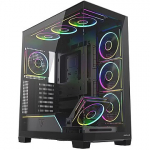 Modecom Volcano Stellar Plus ARGB 8F, Tempered Glass, Black AT-STELLAR-PLUS-8F-ARGB-10