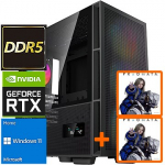 TopPC AMD Ryzen 9 (Zen 5) GMNG, 64GB (2x32) DDR5, GeForce RTX 5080, 2TB NVMe Gen4, Windows 11 Home DATK384-1310000