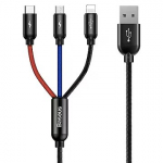 Baseus USB-A to USB-C/Lightning/MicroUSB, 3.5A, 0.3m CAMLT-ASY01