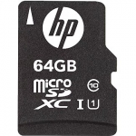 Hewlett Packard MicroSDXC, 64GB, UHS-I, U1, V10 + Adapter SDU64GBXC10HP-EF