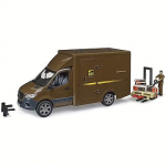 Bruder MB Sprinter UPS with driver and accessories, model vehicle (brown) 02678
