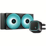 Deepcool LE500 Marrs, 240mm Green LED Liquid CPU Cooler R-LE500-BKLNMG-G-1
