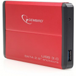 Gembird EE2-U3S-2 External 2.5" enclosure, USB3.0, Red EE2-U3S-2-R