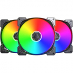 Montech HP140 PWM ARGB, 3 Pack, Black HP140 ARGB PWM (B) 3 IN 1