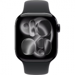 Apple Watch Series 11, GPS, Space Grey Aluminium, Black Sport Band (S/M) - 42mm MEQW4ZR/A