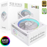 Gamemax RGB 850G WH, 850W, 80PLUS Gold RGB 850G WH
