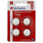 Verbatim CR2016 Lithium Batteries 4pcs 49531
