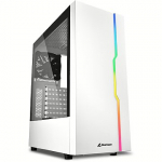 Sharkoon RGB SLIEDER WHITE, Tempered Glass 4044951032006