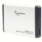 Gembird EE2-U3S-2 External 2.5" enclosure, USB3.0, Silver EE2-U3S-2-S