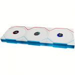 Lian Li UNI FAN TL 120 LCD Wireless, White, 3 Pack + Controller 12TLLCD1W3W