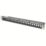 Assmann MODULAR PATCH PANEL SHIELDED 24-PORT COLOR BLACK DN-91411-LF