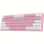 Redragon K617 Fizz RGB, White/Pink K617-RGB pink