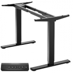 Onkron Desk Frame with Height Adjustment, Black CDF222E-B