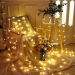 RoGer LED Lights String of Stars 100 LED / Warm-White / 10m RO-SSL-LED-10M