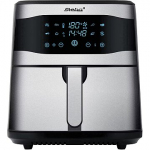 Steba HF 8000 Family hot air fryer, 8L, Stainless steel/Black 26-48-00