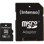 Intenso microSDHC, 16GB, Class 10 +Adapter 3413470