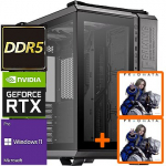 TopPC Intel Core i9 Gen14 Gaming (DDR5) TUF Gaming Powered by ASUS, Core i9-14900KF, 64GB (2x32) DDR5, GeForce RTX 5080, 4TB NVMe Gen4, Windows 11 Pro DATK346-1276604