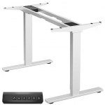 Onkron Desk Frame with Height Adjustment, White CDF222E-W