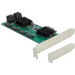 Delock 8P SATA PCIe x1 card - LP - 90072