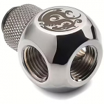 Bitspower G1/4" Black Sparkle Q-Rotary IG1/4"X3 Extender BP-BSQR-C