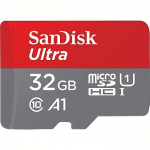 SanDisk Ultra, microSDHC, 32GB, UHS-I, U1, V10 +Adapter SDSQUA4-032G-GN6MT