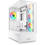 Sharkoon AK6 RGB, Tempered Glass, White 4044951041701