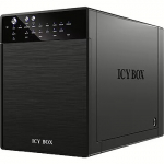 Raidsonic External Icy Box 4x3,5'' USB3.0, eSATA Host, RAID, Black IB-RD3640SU3