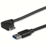 Startech USB-A to Micro-B, Slim, Angle, 0.5m USB3AU50CMLS
