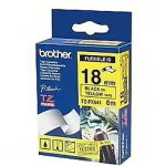 Brother TZE-FX641, 18mm, black on yellow flexi tape TZEFX641