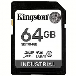 Kingston Industrial, SDXC, 64GB, UHS-I, U3, V30 SDIT/64GB