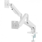 Gembird Desk mounted adjustable double monitor arm, 17-32" MA-DA2-06-W