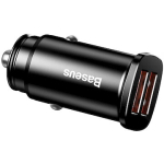 Baseus Square Car Charger / 2xUSB / QC3.0 / 5A / 30W CCALL-DS01
