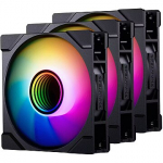 Phanteks M25 Gen2 D-RGB, Reverse Blade, 3 Pack, Black PH-F120M25R_G2_DBK01_3P