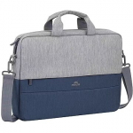 Rivacase Prater Laptop case, 15.6", Grey/Blue 7532 grey/dark blue Bag