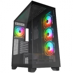 Rampage Hydra V1, Tempered Glass, Black HYDRAV1-BLACK