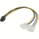 Akasa 4pin Molex to 6pin PCIe adapter AK-CB4-6