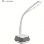 Platinet PDLM6U Desktop PowerFull 18W LED Lamp Bluetooth Speaker & USB Charger Port AC 100-240V PDLM6U