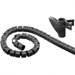 Goobay 51924 WireTube, black, Hanging Box - 2.5 m 51924