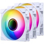 Phanteks M25 Gen2 D-RGB, Reverse Blade, 3 Pack, White PH-F120M25R_G2_DWT01_3P