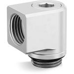 EK Water Blocks EK-Quantum Torque Micro Rotary 90&deg;, Satin Titanium 3831109849699