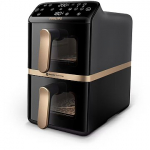 Philips 4000 series Dual Vertical Basket Airfryer, 10L, Black NA462/70